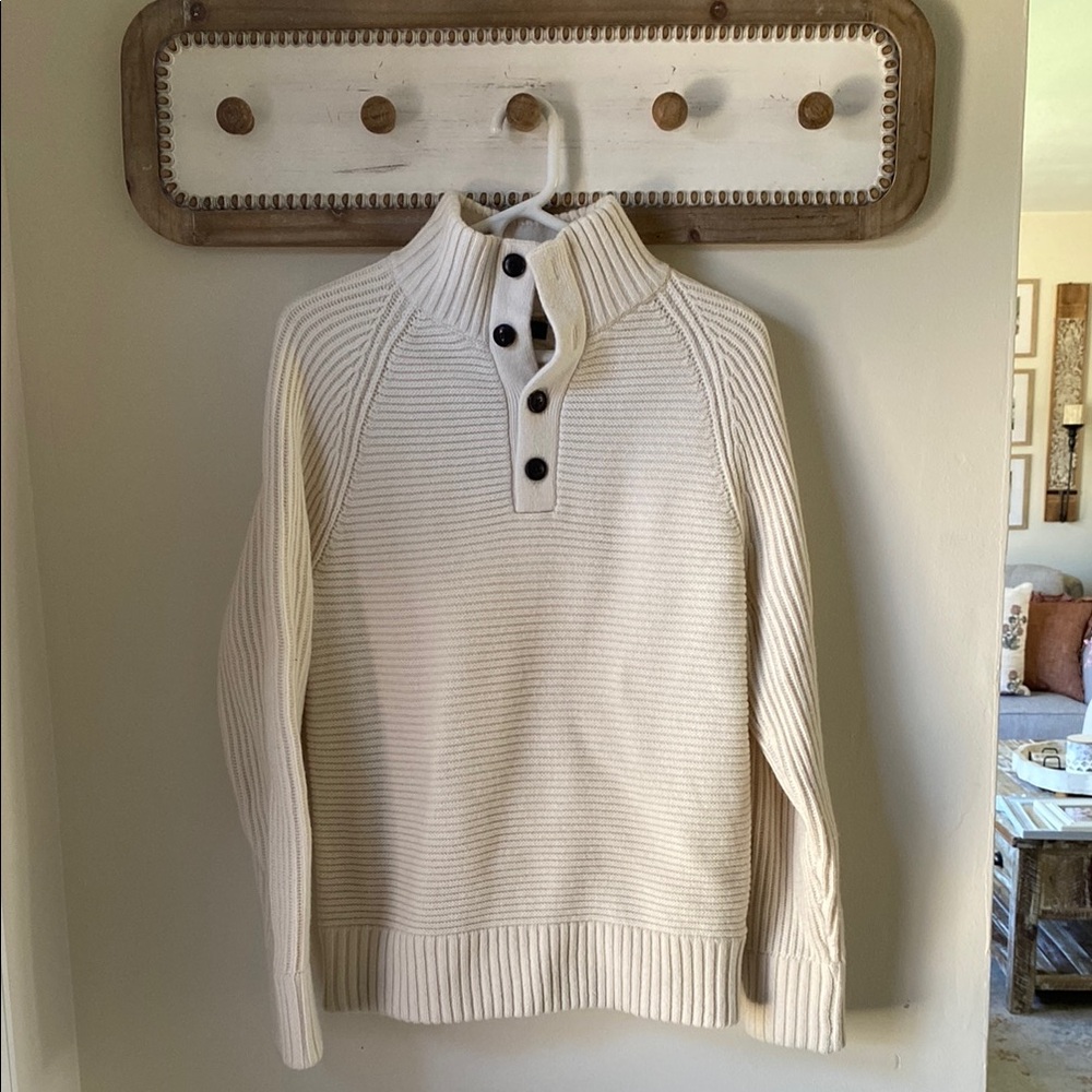Banana Republic Men's Cream Sweater